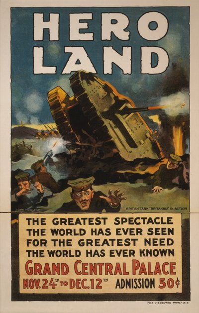 Póster de Hero Land, Nueva York, Nueva York de Unbekannt