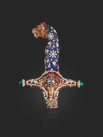 Empuñadura de la espada estatal del Maharajá Jagatjit Singh de Kapurthala, c.1900 de Unbekannt