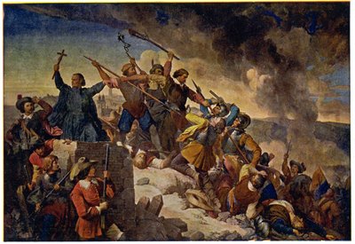 Historia. República Checa (Bohemia). Guerra de los Treinta Años. Defensa de Praga frente al ejército sueco dirigido por Hans Christoff von Königsmarck, 25 de julio. de Unbekannter Künstler