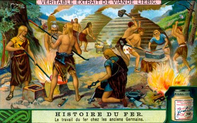 Historia del hierro: trabajos en hierro de los antiguos germanos de Unbekannter Künstler