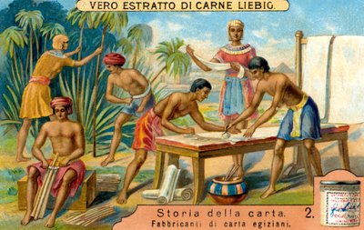 Historia del papel: El papiro en el Antiguo Egipto de Unbekannter Künstler