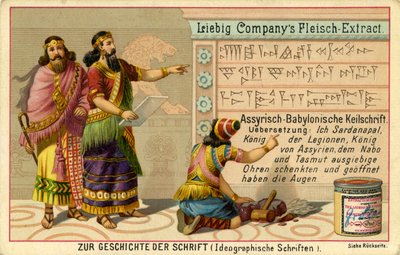Historia de la escritura ("Zur Geschichte der Schrift") de Unbekannter Künstler