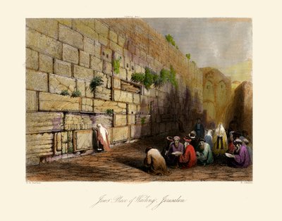 Tierra Santa- Judíos Lugar de los Lamentos, Jerusalén -Biblia de Unbekannter Künstler