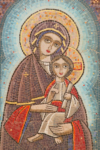 Icono del monasterio copto de la Santa Virgen y San Juan Kame, Egipto de Unbekannt