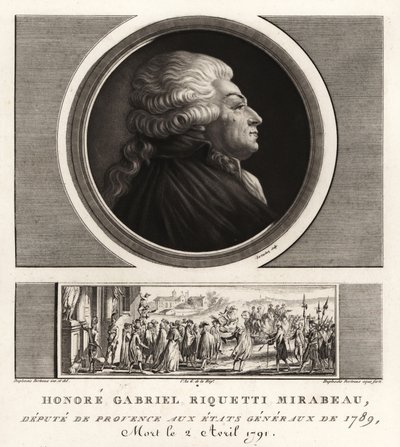 Honoré Gabriel Riquetti, conde de Mirabeau de Unbekannt