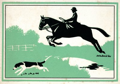 Montar a caballo de Unbekannter Künstler