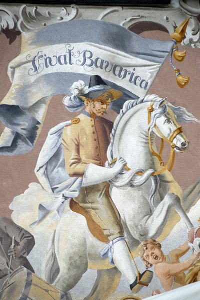 Jinete a caballo, Fresco, Baviere, Alemania. de Unbekannter Künstler