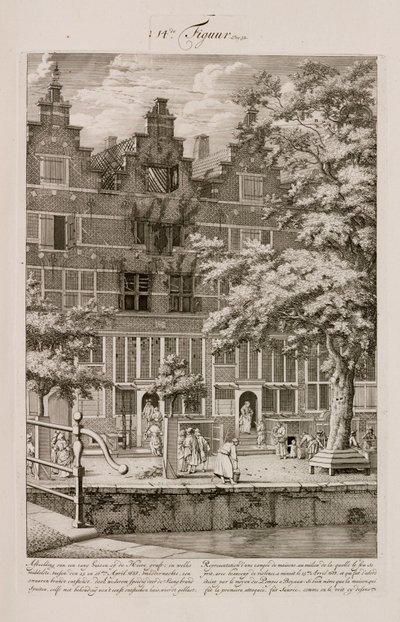 Casa dañada por el fuego, Ámsterdam, Holanda de Unbekannt