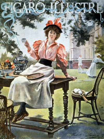 Ilustración de Madeleine Lemaire en: Le Figaro Illustre, Francia de Unbekannter Künstler