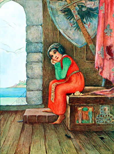 Ilustración del poema The Old Chest del libro Childhood de Millicent y Githa Sowerby, publicado en 1907. de Unbekannter Künstler