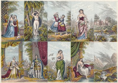 Ilustraciones fechadas en 1851 de Unbekannter Künstler