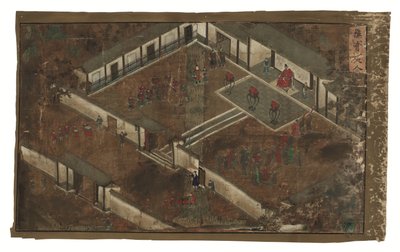 Edictos imperiales sobre el general Qi Mian, dinastía Ming (tinta y color sobre seda) de Unbekannter Künstler