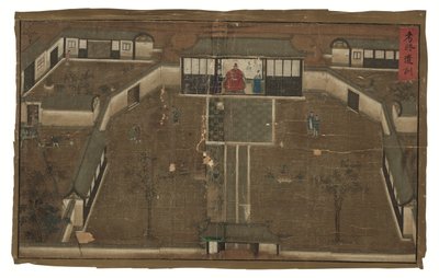 Edictos imperiales sobre el general Qi Mian, dinastía Ming (tinta y color sobre seda) de Unbekannter Künstler