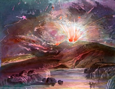 En abril de 1902, el volcán del Monte Pelee, en la isla de Martinica, entró en erupción. de Unbekannter Künstler
