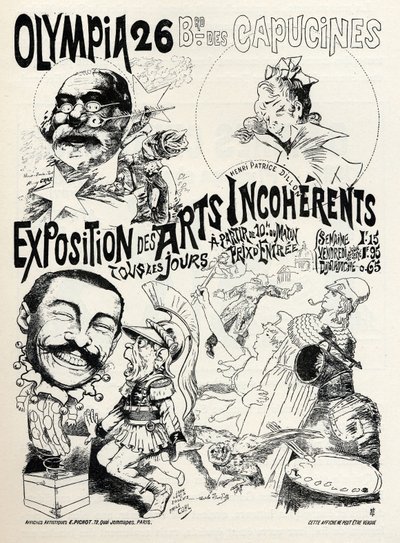 Exposición de Artes Incoherentes en el Olympia de París de Unbekannter Künstler