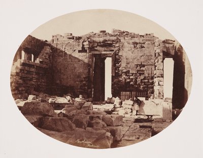 Interior del Partenón, Atenas, c. 1849 de Unbekannt