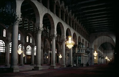 Interior de la Sala de Oración, c.705-715 d.C. de Unbekannt