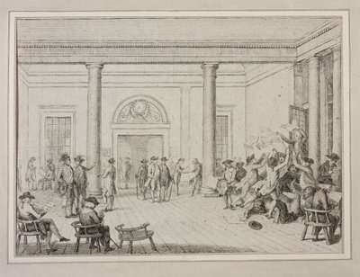 Interior de la Bolsa de Valores, c.1790 de Unbekannt