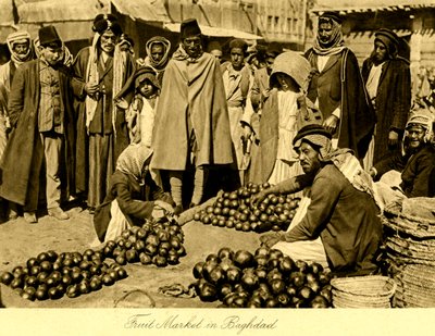 Iraq - Mercado de fruta en Bagdad de Unbekannter Künstler