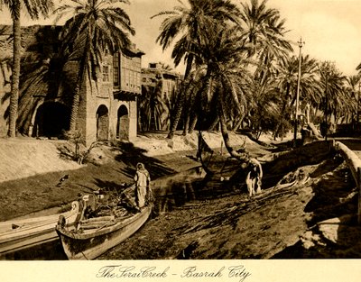 Iraq - El arroyo Serai - Ciudad de Basora de Unbekannter Künstler