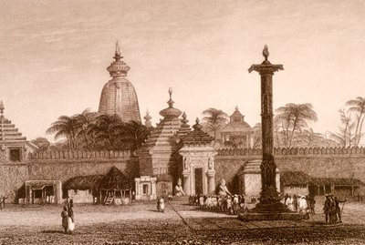 Templo Jaganath, Orissa, India (grabado) de Unbekannter Künstler