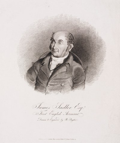 James Sadler, el primer aeronauta inglés de Unbekannt