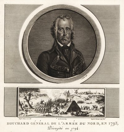 Jean Nicolas Houchard, General Revolucionario Francés del Ejército del Norte, ejecutado por cobardía en 1793 de Unbekannt
