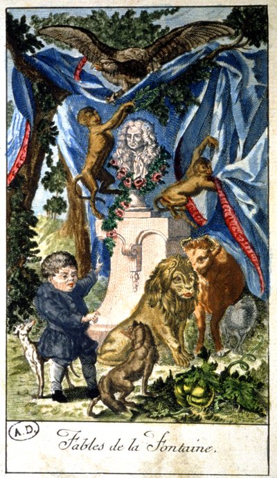 Las fábulas de Jean de Lafontaine de Unbekannter Künstler