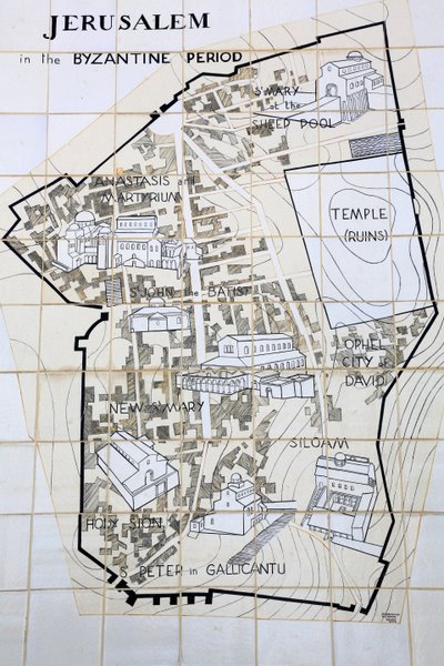 Jerusalén en el período bizantino, Jerusalén, Israel de Unbekannt