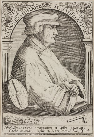 Johannes Stoeffler, astrólogo alemán de Unbekannter Künstler