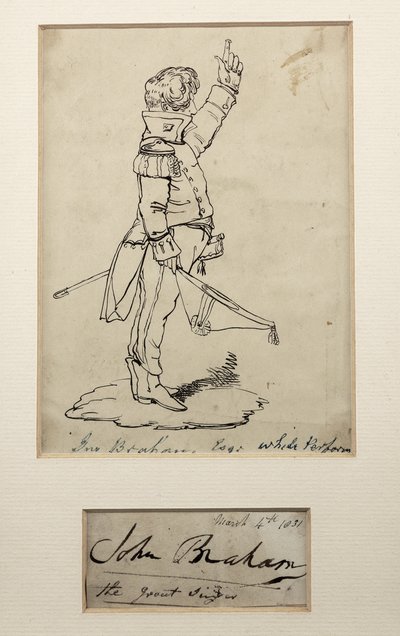 John Braham dibujo marzo de Unbekannt