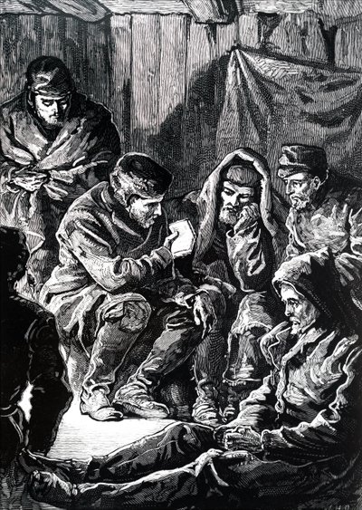 John Richardson durante una expedición ártica terrestre de Franklin de Unbekannt