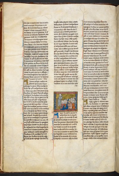 José de Arimatea predicando a sus seguidores desde Estoire del Saint Graal, c 1315-1325 de Unbekannter Künstler
