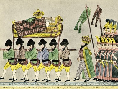 Los hermanos de José sacan a Jacob de Egipto - Biblia de Unbekannter Künstler