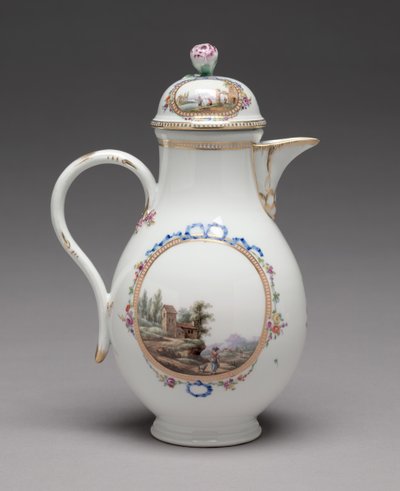 Jarra con tapa, hecha por la Fábrica de Porcelana de Meissen, 1774-1814 de Unbekannt