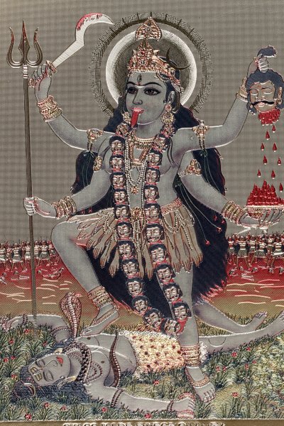 Kali : Diosa hindú del tiempo, la creación, la destrucción, la violencia y el poder. de Unbekannter Künstler
