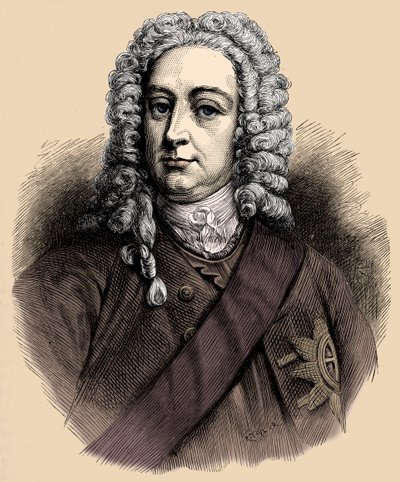 Rey Jorge II - retrato de Unbekannter Künstler