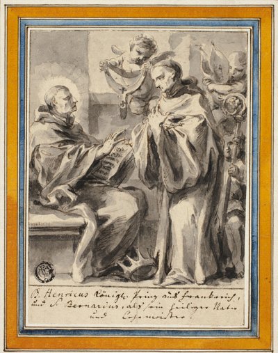 Rey Enrique de Francia y San Bernardo de Claraval de Unbekannt
