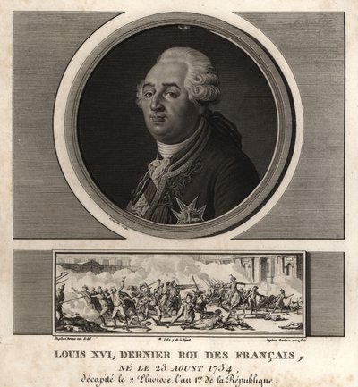 Rey Luis XVI, último rey de los franceses de Unbekannt