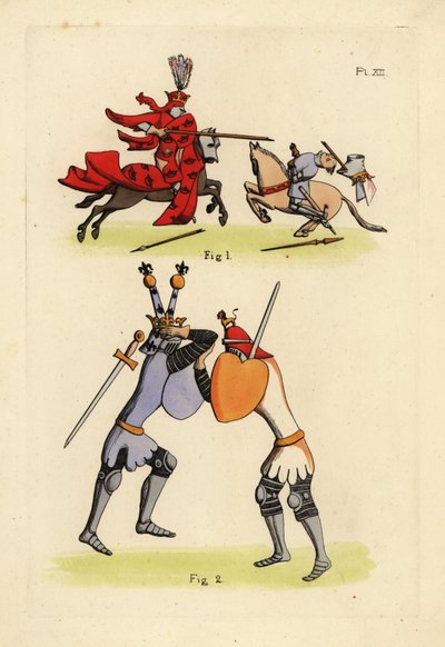 Caballeros en combate de Unbekannt