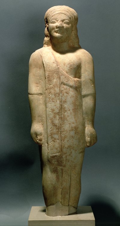 Kouros Dionysermos, Griega, Período Arcaico, c.600 a.C. de Unbekannt