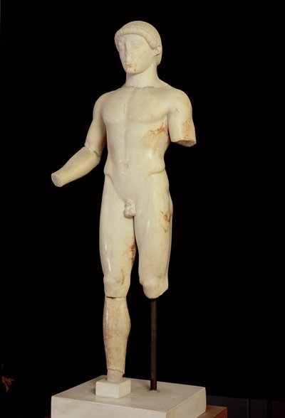 Kouros: el niño de una sola pierna (vista frontal) de Unbekannt