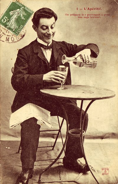 La postal del aperitivo nº 2 de Unbekannter Künstler