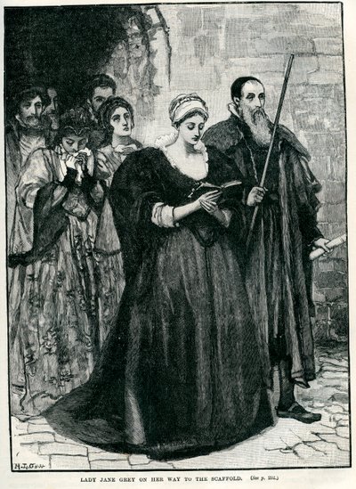 Lady Jane Grey camino de su ejecución de Unbekannter Künstler