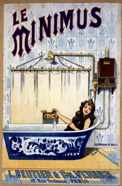 Le minimus Baño, c. 1900 (ilustración) de Unbekannter Künstler