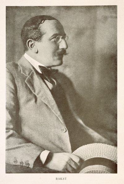 Leon Bakst (1866-1924), pintor ruso, fotografía de retrato de Unbekannt