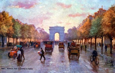 Campos Elíseos, París, c. 1900 de Unbekannter Künstler