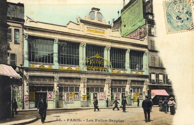 Exterior de Les Folies-Bergere, París Famosa discoteca parisina de Unbekannter Künstler
