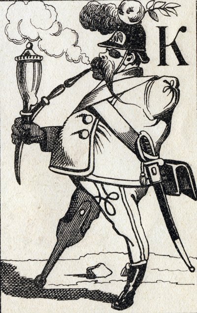 Letra K Fritz Kreutzer. Grabado en "ABC Les Images en Alphabet". Imágenes de Epinal. Pellerin y Cie, impresor-editor, Epinal, finales del siglo XIX, circa 1890. de Unbekannt
