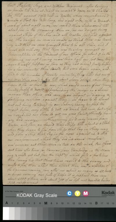 Carta de Peter Brown a Sarah Brown, 25 de junio de 1775 (papel) de Unbekannter Künstler